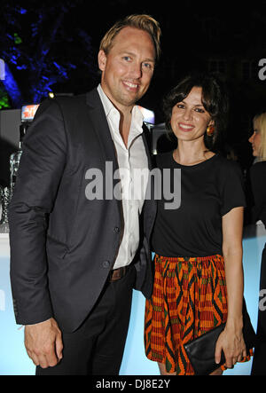 Steven Gaetjenand Natalia Avelon a "Tele 5 Director's Cut' party a Praterinsel. Monaco di Baviera, Germania - 30.06.2012 Foto Stock