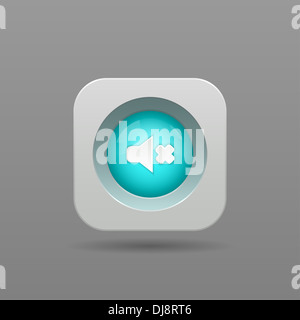 Pulsante Altoparlante - Icona App Foto Stock