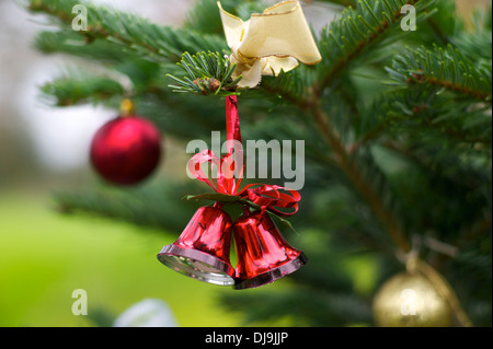 Fatta in Casa decorazioni natalizie, REGNO UNITO Foto Stock