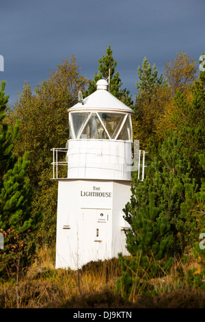 Una casa di luce in Scoraig, in NW Scozia, una delle più remote europee sul territorio continentale del Regno Unito, Foto Stock