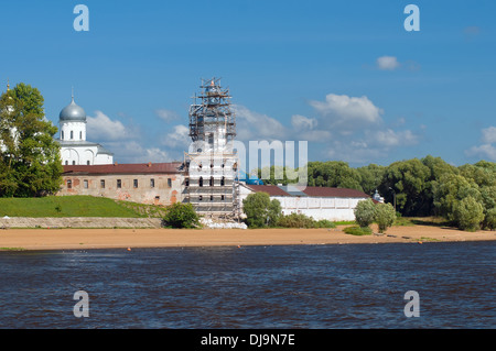 Chiesa di San Giorgio il monastero. Veliky Novgorod, Russia Foto Stock