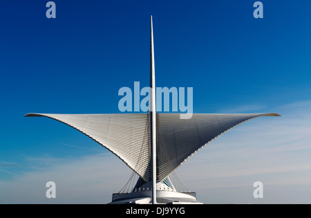 Il Burke brise soleil in Milwaukee Art Museum. Foto Stock