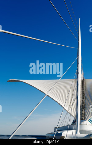 Il Burke brise soleil di Milwaukee Art Museum. Foto Stock