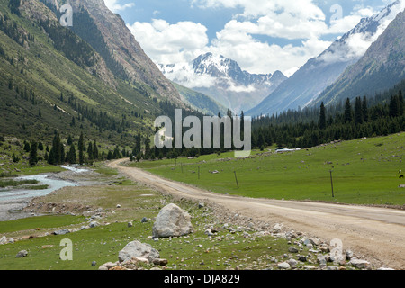 Barskoon Valley in Kirghizstan Foto Stock