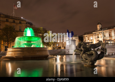 Trafalgar Square fontane Foto Stock