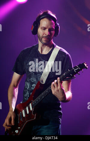 Paul Gilbert ampli Marshall: 50 anni di forte concerto dal vivo, tenutasi al Wembley Arena di Londra - Inghilterra - 22.09.12 Foto Stock