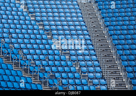 Vuoto azzurro posti in arena Foto Stock