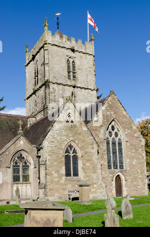 St Laurences Chiesa Parrocchiale in Shropshire città di Church Stretton Foto Stock