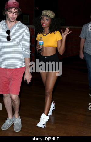 Wynter Gordon esegue poolside del Palms Casino Resort di Las Vegas, Nevada - 07.09.12 Foto Stock