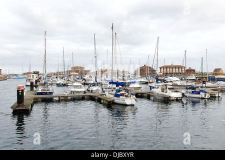 Hartlepool Marina, nella contea di Durham, Inghilterra Foto Stock