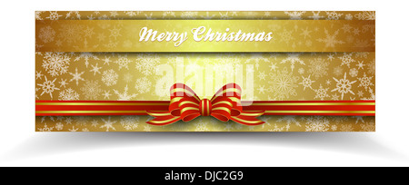 I fiocchi di neve - il simbolo del fiocco di neve di banner per il Web con spazio di copia Foto Stock