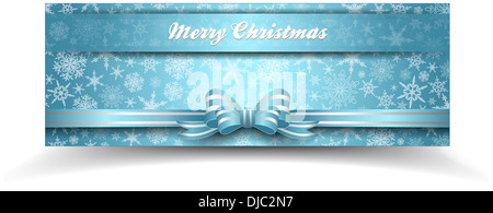 I fiocchi di neve - il simbolo del fiocco di neve di banner per il Web con spazio di copia Foto Stock