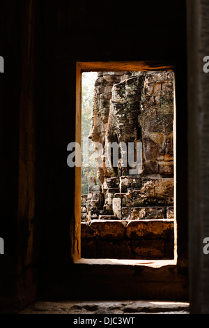 Prasat in Bayon Angkor Thom, Siem Reap, Cambogia. Foto Stock