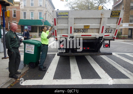 Compost il riciclaggio in Brooklyn New York Foto Stock