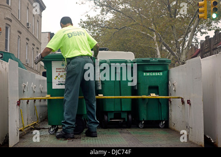 Compost il riciclaggio in Brooklyn New York Foto Stock