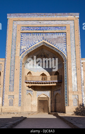 Mohammed Rahim Khan Madrasah alloggiamento Museo di Storia, Ichan Kala, Khiva, Uzbekistan Foto Stock