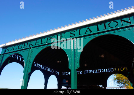 Poughkeepsie New York Metro-North Railroad Station Foto Stock