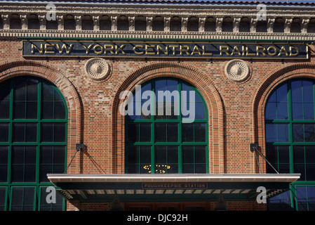 Poughkeepsie New York Metro-North Railroad Station Foto Stock