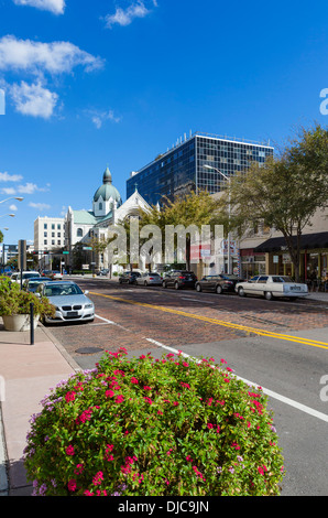 Oriente Twigg Street nel centro di Tampa, Florida, Stati Uniti d'America Foto Stock