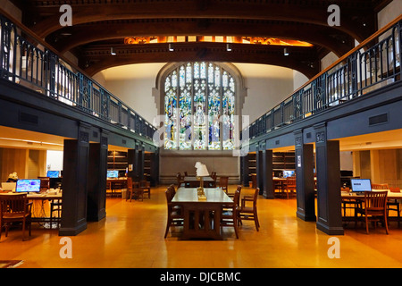 Interno del Vassar College library Foto Stock