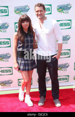 Carly Rae Jepsen, Matthew Morrison Arthur Ashe Kids Day 2012, tenutosi a USTA Billie Jean King National Tennis Center in Flushing New York City, Stati Uniti d'America - 25.08.12 Foto Stock