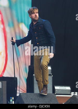 Ricky Wilson, Kaiser Chiefs Festival della lettura 2012 - Prestazioni - Giorno tre Reading, in Inghilterra - 26.08.12 Foto Stock