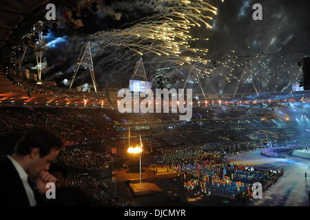 Atmosfera London 2012 Giochi Paralimpici - Cerimonia di Apertura a Londra, Inghilterra - 29.08.12 Foto Stock