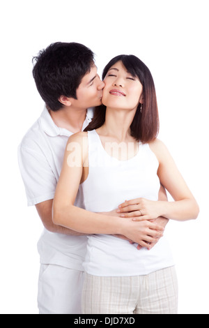Felice coppia asiatica ritratto Foto Stock