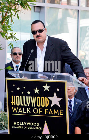 Cantante latino Pepe Aguilar è onorato con una stella sulla Hollywood Walk of Fame, tenutasi a Hollywood Boulevard Los Angeles, California - 26.07.12 Foto Stock