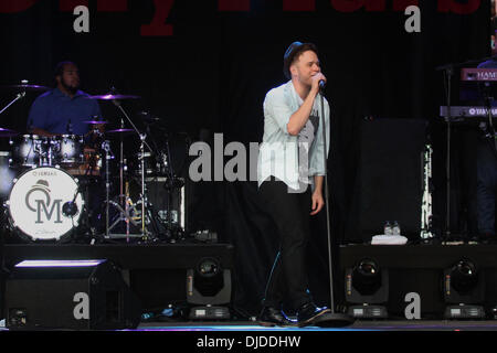 Olly Murs Acess tutti Eirias tenutosi presso la Eirias Stadium - Prestazioni di Colwyn Bay, Galles - 28.07.12 , Foto Stock