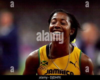 Shelly-Ann Fraser-Pryce dalla Giamaica ha vinto l'oro femminile 100 M durante la finale di Londra 2012 Giochi Olimpici, tenutosi presso lo Stadio Olimpico di Londra - Inghilterra - 04.08.12 **Non disponibile per la pubblicazione in Germania. Disponibile per la pubblicazione nel resto del mondo** credito (obbligatorio): ATP/WENN.com Foto Stock