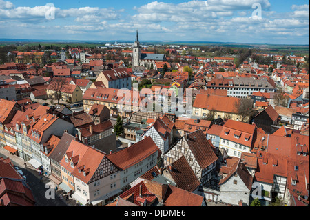 Il centro storico di Bad Langensalza, Turingia, Germania Foto Stock