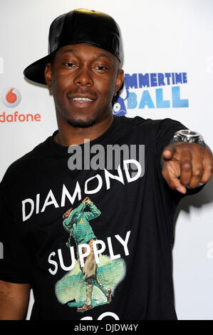 Dizzee Rascal Capital FM Summertime Ball tenutosi al Wembley Stadium - Tappeto Rosso Londra Inghilterra - 09.06.12 Foto Stock