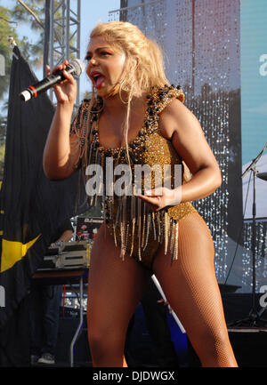 Lil Kim eseguendo a la superbia di Los Angeles, California - 09.06.12 con: Lil Kim eseguendo a la superbia quando: 09 Giu 2012 Foto Stock