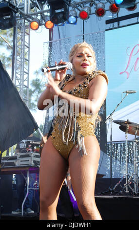 Lil Kim eseguendo a la superbia di Los Angeles, California - 09.06.12 con: Lil Kim eseguendo a la superbia quando: 09 Giu 2012 Foto Stock