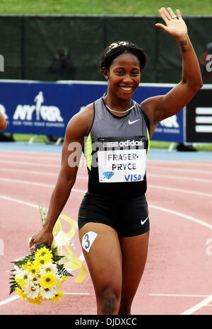 Shelly Ann Fraser-Pryce il 2012 Samsung Diamond League a Icahn Stadium di Randall Island New York City, Stati Uniti d'America - 09.06.12 Foto Stock