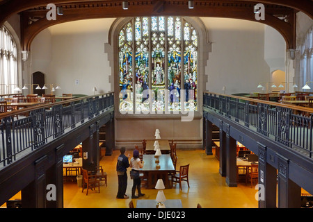 Interno del Vassar College library Foto Stock