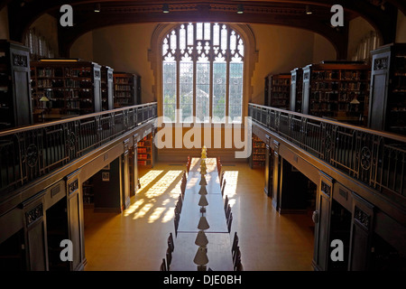 Interno del Vassar College library Foto Stock