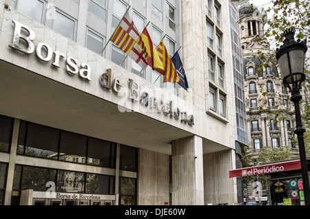 Stock Exchange , Barcelona, Spagna Foto Stock