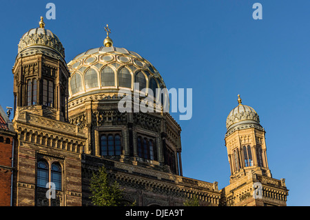 La nuova sinagoga di Berlino, facciata, Germania, Europa Foto Stock