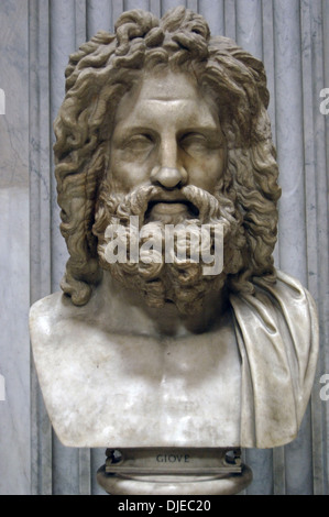 Zeus scultura statua antico Dio greco re di tutti gli dei museo riproduzione busto 