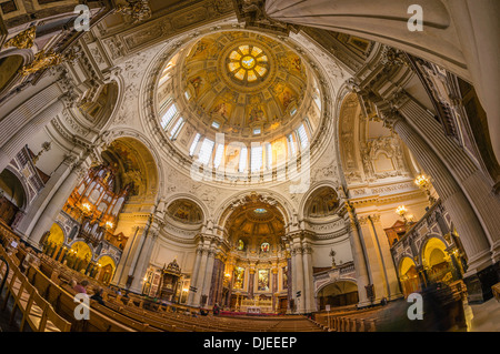 Cupola interieur, cupola, Berlino, Germania Foto Stock