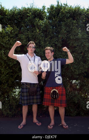 Sep 02, 2007 - New York, NY, STATI UNITI D'AMERICA - Murray ventole a US Open Tennis Championships il giorno 7. (Credito Immagine: © Susan Mullane/ZUMA Press) Foto Stock