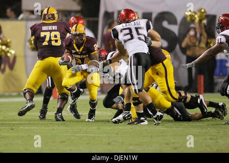 Settembre 15, 2007 - Tempe, AZ ..Keegan Aringa #24 della Arizona State Sun Devils in azione contro i San Diego State Aztecs presso Sun Devil Stadium di Tempe, Arizona. Max Simbron/CSM..Sun Devils sconfitto gli Aztechi 13-13 (credito Immagine: © Max Simbron/Cal Sport Media) Foto Stock