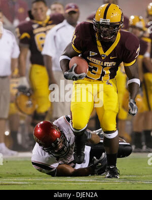 Settembre 15, 2007 - Tempe, AZ ..Dimitri Nance #31 della Arizona State Sun Devils in azione contro i San Diego State Aztecs presso Sun Devil Stadium di Tempe, Arizona. Max Simbron/CSM..Sun Devils sconfitto gli Aztechi 13-13 (credito Immagine: © Max Simbron/Cal Sport Media) Foto Stock