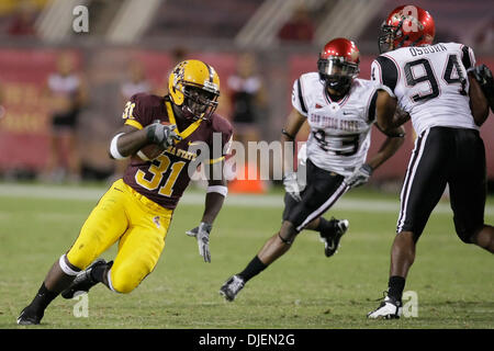 Settembre 15, 2007 - Tempe, AZ ..Dimitri Nance #31 della Arizona State Sun Devils in azione contro i San Diego State Aztecs presso Sun Devil Stadium di Tempe, Arizona. Max Simbron/CSM..Sun Devils sconfitto gli Aztechi 13-13 (credito Immagine: © Max Simbron/Cal Sport Media) Foto Stock