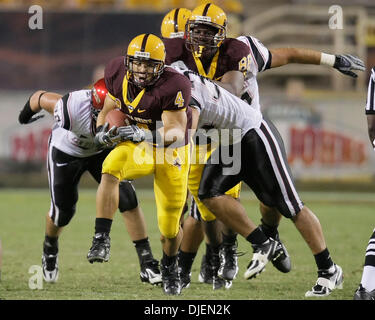 Settembre 15, 2007 - Tempe, AZ ..Preston Jones #4 della Arizona State Sun Devils in azione contro i San Diego State Aztecs presso Sun Devil Stadium di Tempe, Arizona. Max Simbron/CSM..Sun Devils sconfitto gli Aztechi 13-13 (credito Immagine: © Max Simbron/Cal Sport Media) Foto Stock