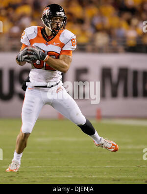 Settembre 22, 2007 - Tempe, AZ ..Brandon poteri #82 di Oregon State castori in azione contro la Arizona State Sun Devils al Sun Devil Stadium di Tempe, Arizona. Max Simbron/CSM..Sun Devils sconfitti i castori 44-32 (credito Immagine: © Max Simbron/Cal Sport Media) Foto Stock