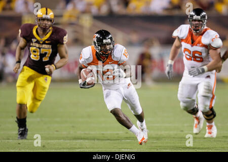 Settembre 22, 2007 - Tempe, AZ ..Fido Stroughter #19 di Oregon State castori in azione contro la Arizona State Sun Devils al Sun Devil Stadium di Tempe, Arizona. Max Simbron/CSM..Sun Devils sconfitti i castori 44-32 (credito Immagine: © Max Simbron/Cal Sport Media) Foto Stock