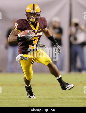 13 ottobre , 2007 - Tempe, AZ ..Rudy Burgess #3 della Arizona State Sun Devils in azione contro il Washington Huskies al Sun Devil Stadium di Tempe, Arizona. Max Simbron/CSM..Sun Devils sconfitto il Huskies 44-20 (credito Immagine: © Max Simbron/Cal Sport Media) Foto Stock